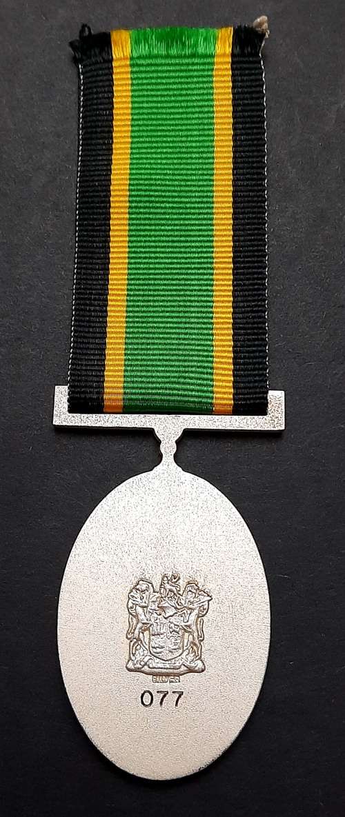 ** Azanian Peoples` Liberation Army (APLA) .925 Silver Medal for Exemplary Service [Full-Size].**