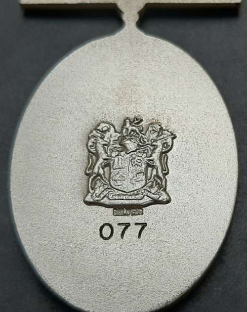 ** Azanian Peoples` Liberation Army (APLA) .925 Silver Medal for Exemplary Service [Full-Size].**