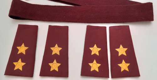 ** Border War : 1980s S.A.M.S Officer`s Slip-On Rank and Step-Out Tie ( x 7 pcs ).**
