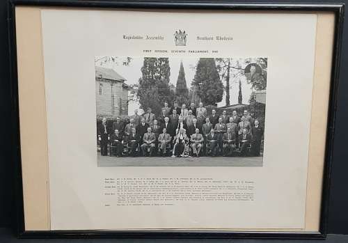 ** Southern Rhodesia 1948 , Official Legislative Assembly Members Photograph (54cm x 40cm).**