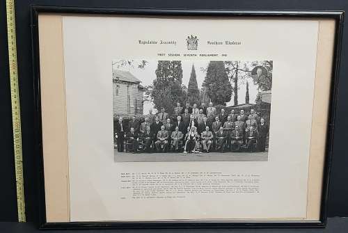 ** Southern Rhodesia 1948 , Official Legislative Assembly Members Photograph (54cm x 40cm).**