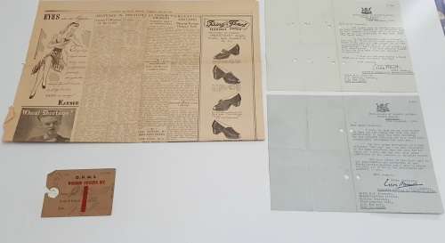 ** WW2 Transvaal Scottish Memorabilia Lot att. to Major H.W. Prescott (6 pcs).**