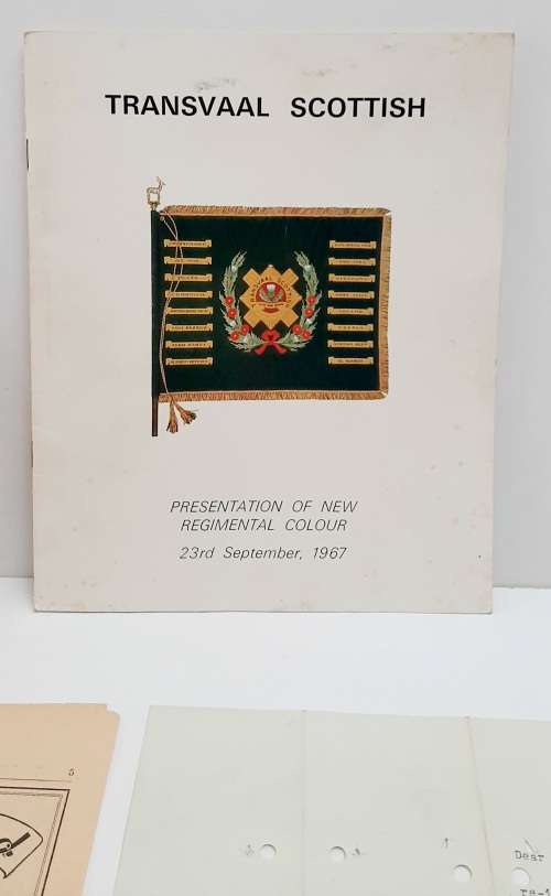 ** WW2 Transvaal Scottish Memorabilia Lot att. to Major H.W. Prescott (6 pcs).**