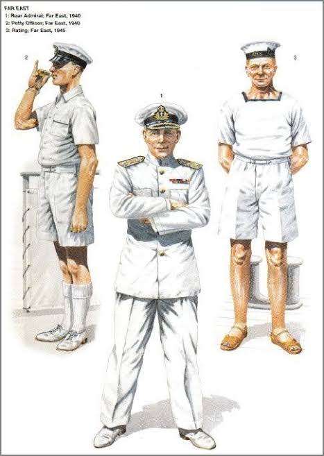 ** WW2 Royal Navy : Petty Officer Tropical Dress Rank Insignia.**