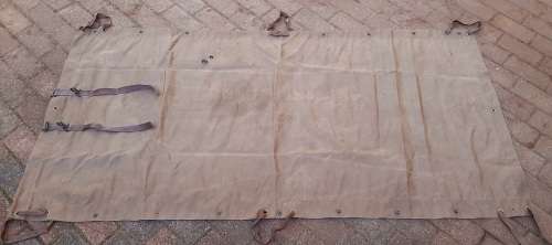 ** Border War:  1978  S.A.P / SADF  Nutria Brown Groundsheet w/ Spring Clips (1,8 m x 0,9 m).**