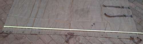 ** Border War:  1978  S.A.P / SADF  Nutria Brown Groundsheet w/ Spring Clips (1,8 m x 0,9 m).**