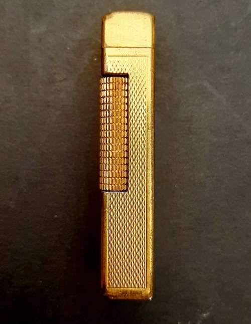 ** 1960s Gold-Plated Swiss Dunhill `Rollagas` Gas Lighter (UNTESTED).**