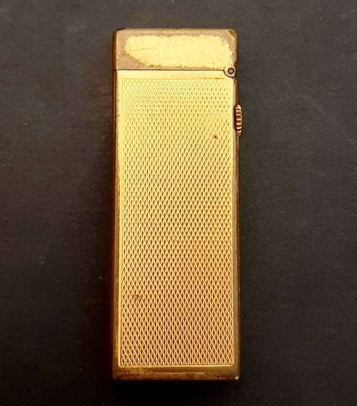 ** 1960s Gold-Plated Swiss Dunhill `Rollagas` Gas Lighter (UNTESTED).**