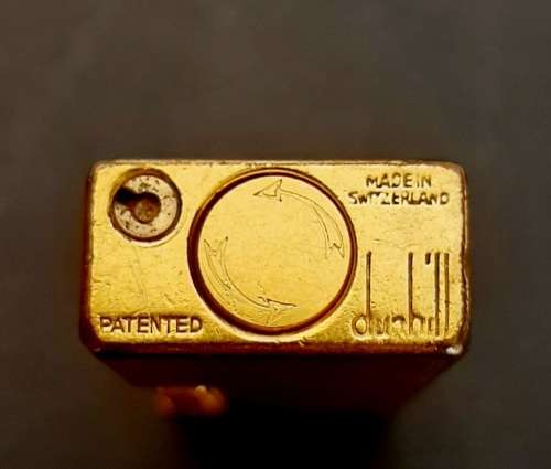 ** 1960s Gold-Plated Swiss Dunhill `Rollagas` Gas Lighter (UNTESTED).**