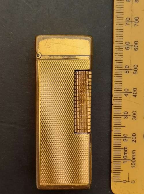 ** 1960s Gold-Plated Swiss Dunhill `Rollagas` Gas Lighter (UNTESTED).**