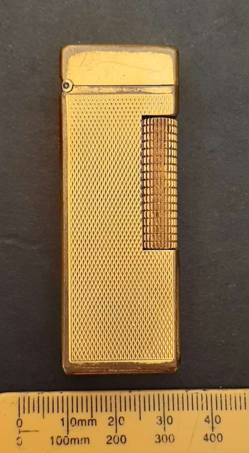 ** 1960s Gold-Plated Swiss Dunhill `Rollagas` Gas Lighter (UNTESTED).**