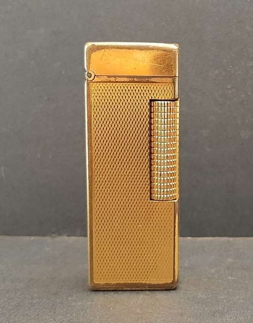 ** 1960s Gold-Plated Swiss Dunhill `Rollagas` Gas Lighter (UNTESTED).**