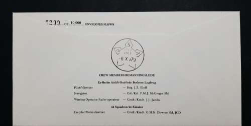 ** 30th Anniversary Berlin Airlift : South African Air Force FDC w/ Insert (6299 of 10 000).**