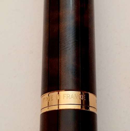 ** Vintage `Tortoise Shell` Parker Pen w/ 14K Gold Nib (585) and Case **