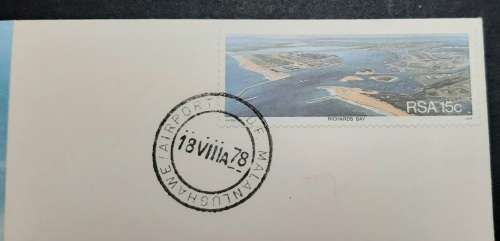 ** South African Air Force: 35 Squadron FDC w/ Original Photo of Pilot Major De Klerk .**