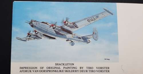 ** South African Air Force: 35 Squadron FDC w/ Original Photo of Pilot Major De Klerk .**