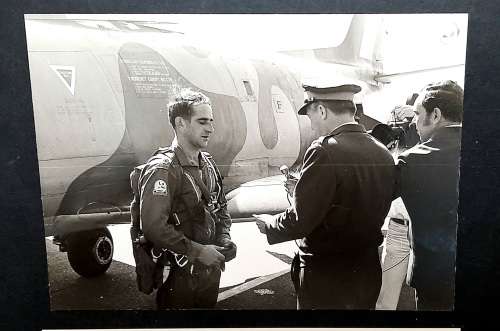 ** South African Air Force: 35 Squadron FDC w/ Original Photo of Pilot Major De Klerk .**