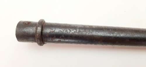 ** 1886 French Lebel 8mm Épée Steel Bayonet Scabbard (43cm) [ Tip Shortened ]**