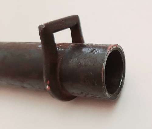 ** 1886 French Lebel 8mm Épée Steel Bayonet Scabbard (43cm) [ Tip Shortened ]**