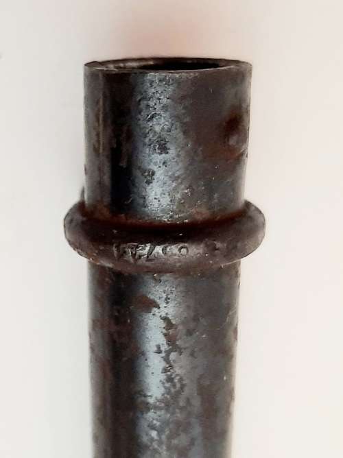 ** 1886 French Lebel 8mm Épée Steel Bayonet Scabbard (43cm) [ Tip Shortened ]**