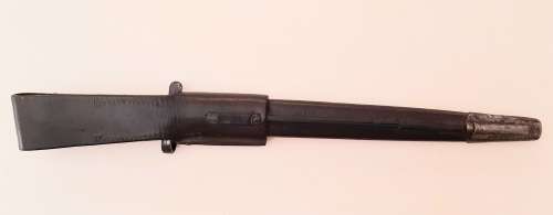 ** RARE : British Pattern 1903 Sanderson Bayonet w/ Scabbard & Frog (45 cm).**