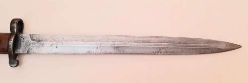 ** RARE : British Pattern 1903 Sanderson Bayonet w/ Scabbard & Frog (45 cm).**