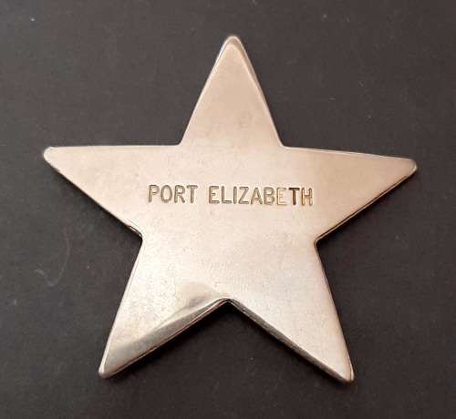 ** Pre-1994 Port Elizabeth Traffic Police/Emergency Service Metal Chest Flash (No Pins).**