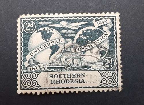 1949 Southern Rhodesia 2d Universal Postal Union Stamp