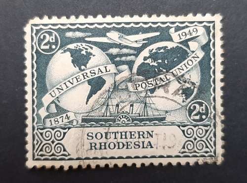 1949 Southern Rhodesia 2d Universal Postal Union Stamp