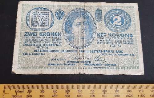 Lot of WW1 Austro-Hungarian, German & Russian Empire Banknotes x3