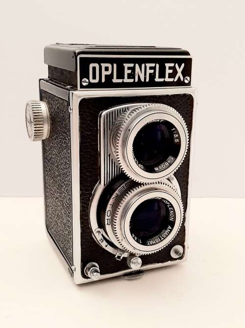 Rare Post-War Japanese Oplenflex Rektor No.8636 TLR Camera with Case