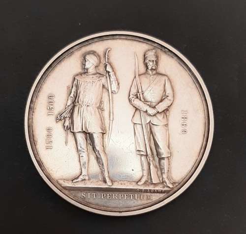 1872 Silver National Rifle Association Medal att. Royal Maritzburg Rifles (Trooper Ridley)