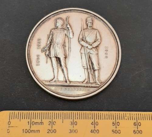 1872 Silver National Rifle Association Medal att. Royal Maritzburg Rifles (Trooper Ridley)