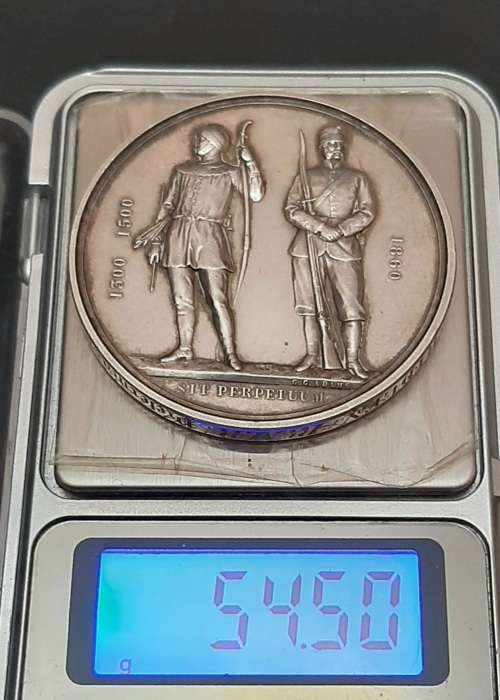 1872 Silver National Rifle Association Medal att. Royal Maritzburg Rifles (Trooper Ridley)