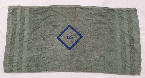 **Rhodesian Bush War: Rhodesian Army issue Green Towel (1m x 0.5m) #3.**