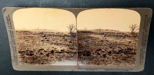 ** Boer War: 1901 Photographic Stereoscope Slides of Hart`s Hill Battlefield (x2).**