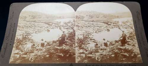 ** Boer War: 1901 Photographic Stereoscope Slides of Hart`s Hill Battlefield (x2).**