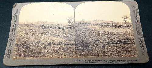 ** Boer War: 1901 Photographic Stereoscope Slides of Hart`s Hill Battlefield (x2).**