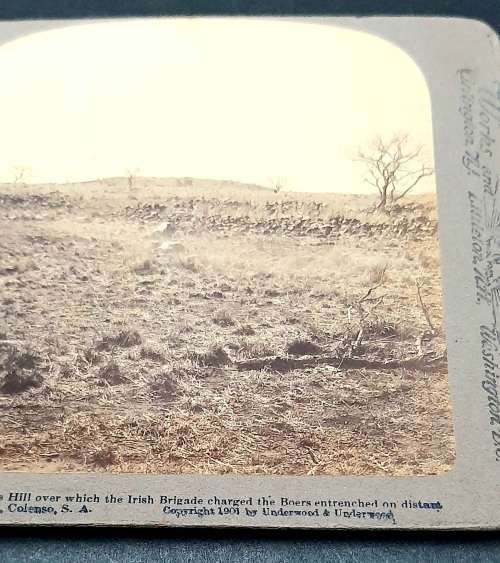 ** Boer War: 1901 Photographic Stereoscope Slides of Hart`s Hill Battlefield (x2).**