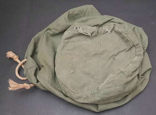 Rhodesian Bush War Army Green Duffle Bag (Soldier Inscribed)