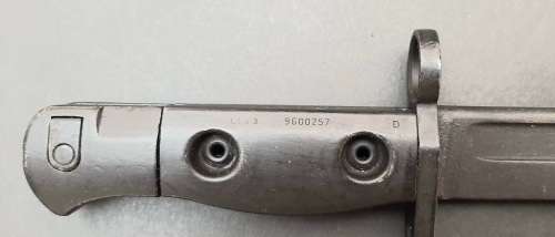 **Rhodesia/ Nyasaland: L1A3 FN FAL Knife Bayonet w/ Scabbard (1958/9).**