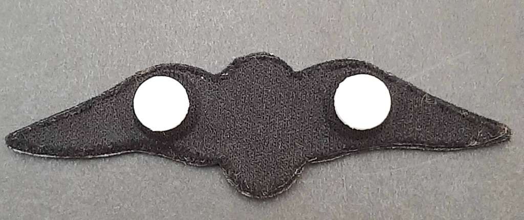 **Border War : 1980s SAAF Tupperware Pilot`s Wings Embossed w/ Pins(UNUSED).**