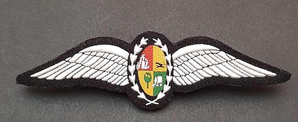 **Border War : 1980s SAAF Tupperware Pilot`s Wings Embossed w/ Pins(UNUSED).**