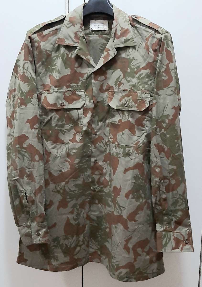 Border War 1980s  2nd Pattern Camouflage Unissued Long Sleeve Shirt Medium