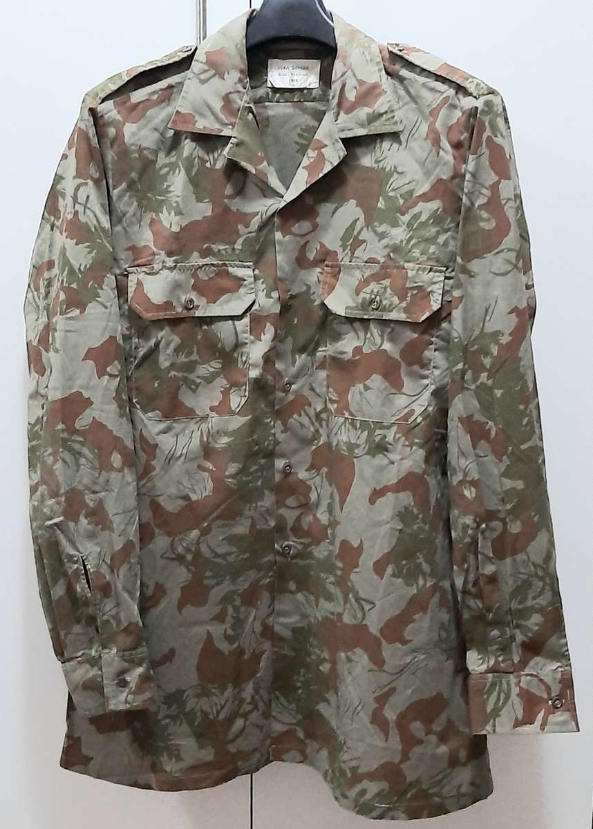 Border War 1980s  2nd Pattern Camouflage Unissued Long Sleeve Shirt Medium