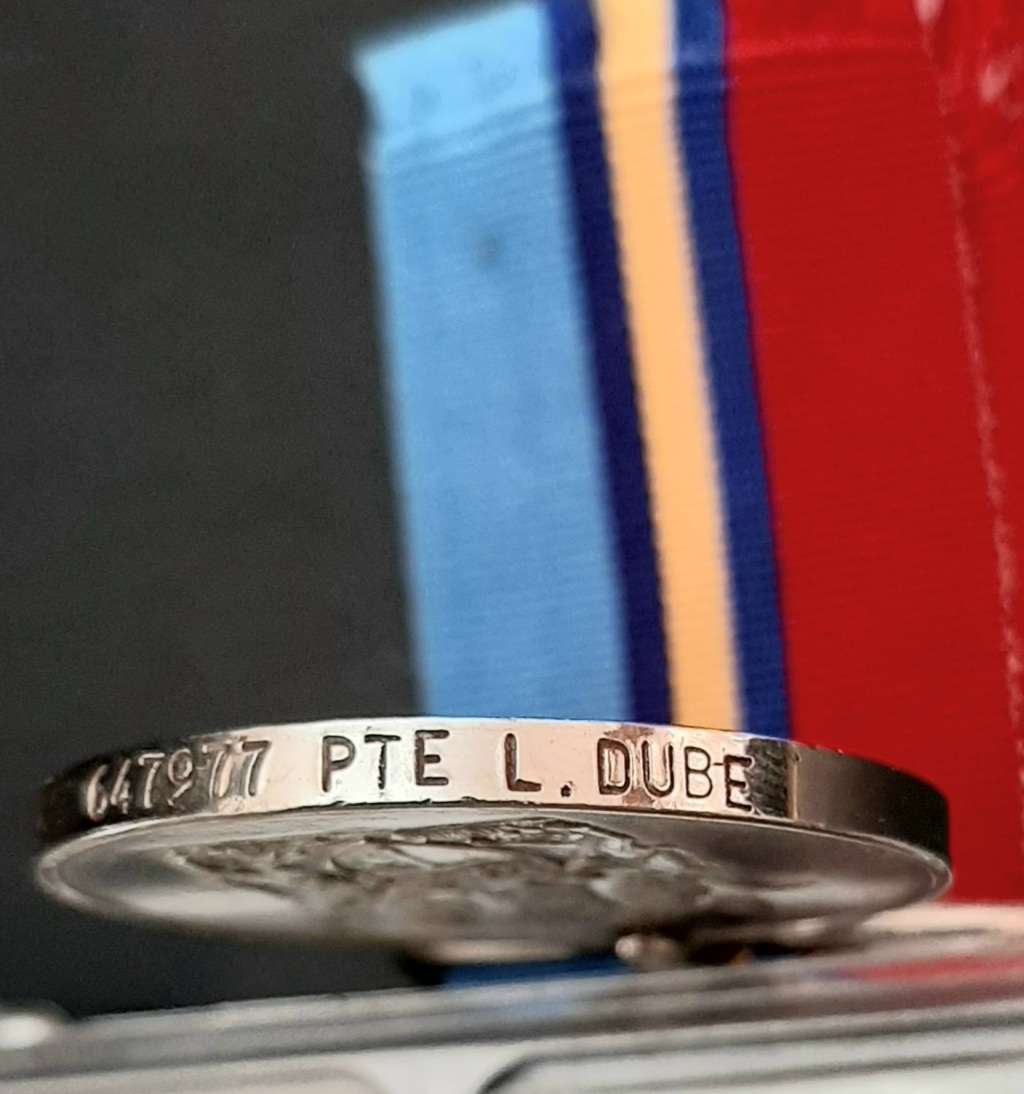 **1970s Rhodesian Bush War: General Service Medal att. Native Soldier ( Private Dube)**