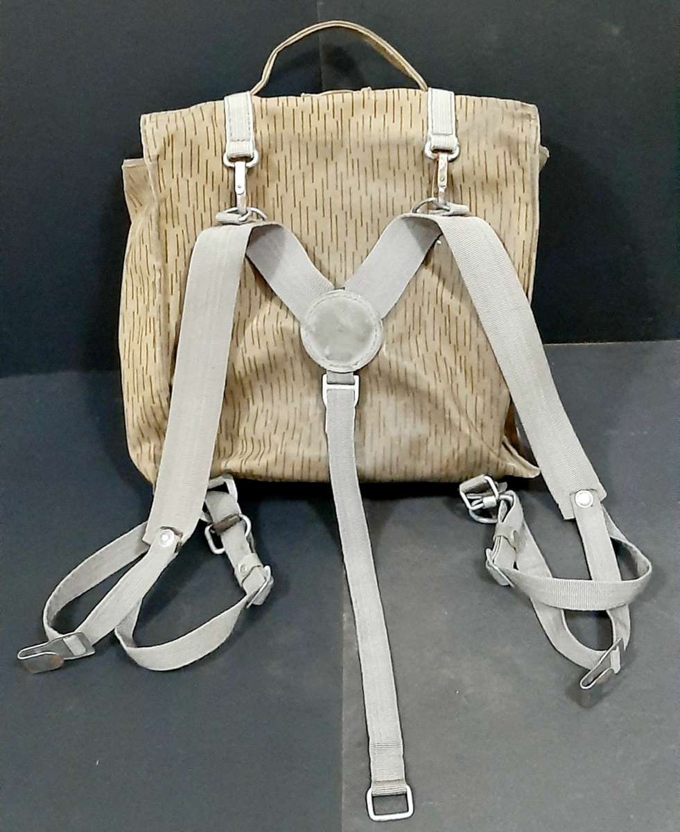 Border War: 1980s East German/NVA `Rain Drop` Camouflage Field Pack with Straps.