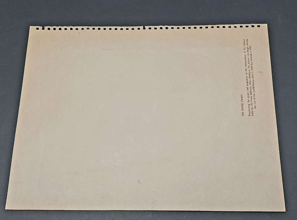 **RARE: Hand-Signed Vladimir Tretchikoff `The Dying Swan` Lithographic Print (36cm x27cm).**