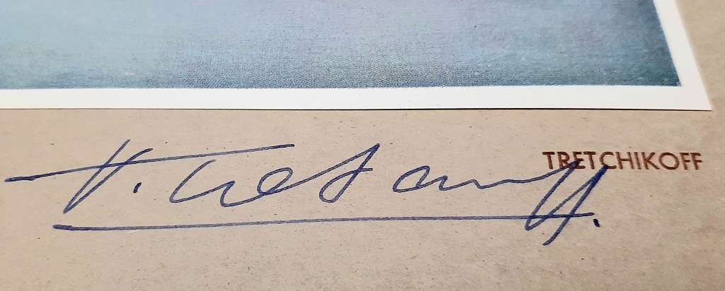 **RARE: Hand-Signed Vladimir Tretchikoff `The Weeping Rose`  Lithographic Print (36cm x27cm).**