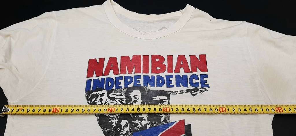 **Border War: 1990 Namibia Independence Graphic T-Shirt (Small/Medium).**